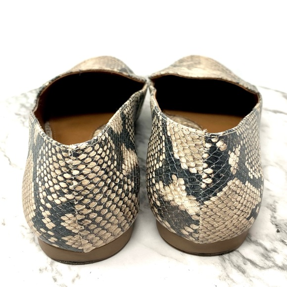 Caslon Brennan Snake Slip On Loafer Flats 9.5 Minimalist Classic Preppy Neutral - Picture 5 of 13